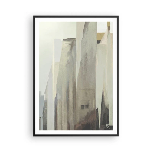 Affisch i svart ram - En dröm om staden - 70x100 cm