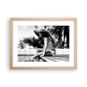 Affisch i ram av ljusek - En sommardröm - 40x30 cm