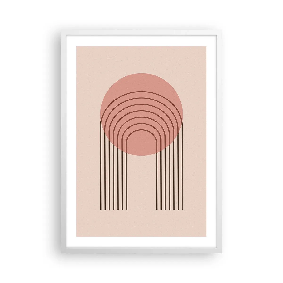 Affisch i vit ram - Ostoppad attraktionskraft - 50x70 cm