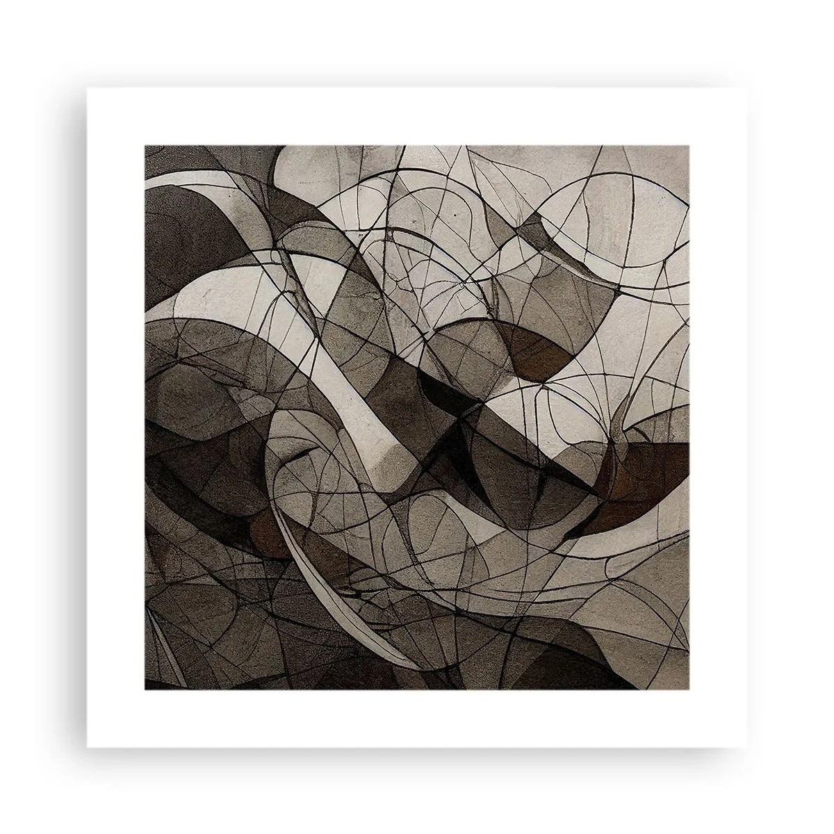 Affisch - Cirkulation av jordens färger - 40x40 cm