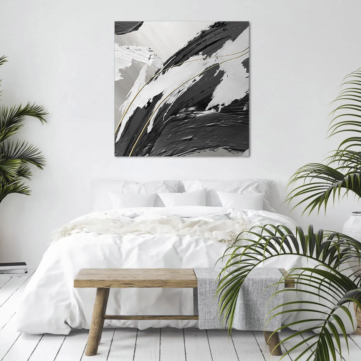 Canvastavla - Bild på duk - Storslagen abstraktion - 30x30 cm