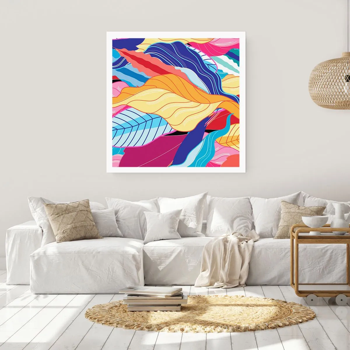 Affisch - Färgglad röra - 60x60 cm