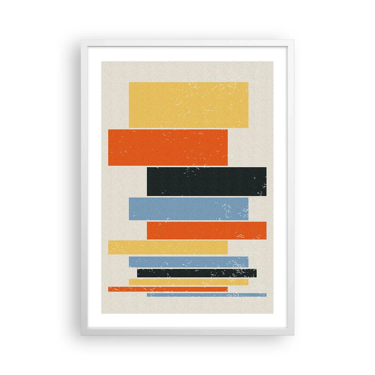 Affisch i vit ram - Inspelning av musik - 50x70 cm