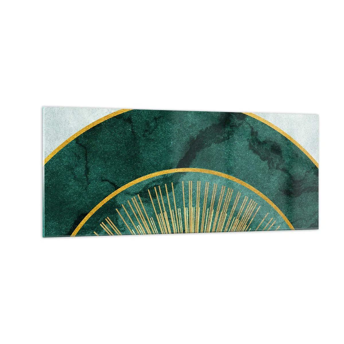 Glastavla - Bild på glas - Ett annorlunda solsystem - 100x40 cm