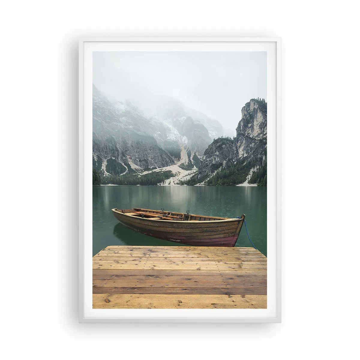 Affisch i vit ram - Naturens mäktighet - 70x100 cm