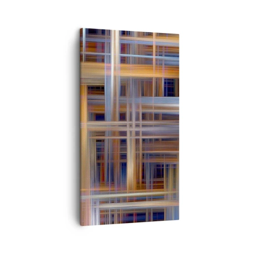 Canvastavla - Bild på duk - Vävd av ljus - 45x80 cm