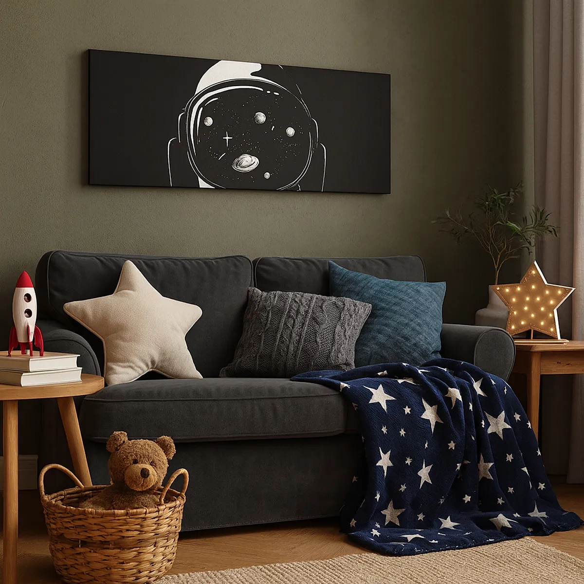 Canvastavla - Bild på duk - Fin utsikt - 30x30 cm