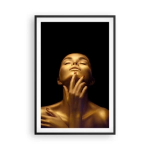 Affisch i svart ram - Som guldsilke - 61x91 cm