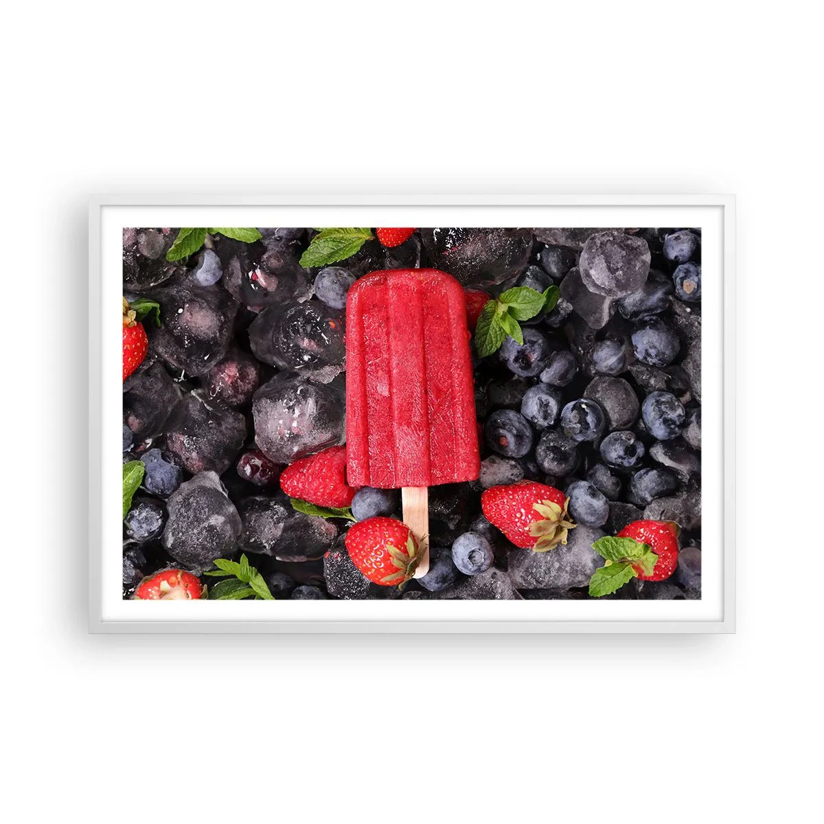 Affisch i vit ram - En smak av varm sommar - 91x61 cm