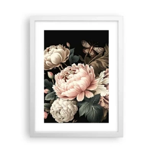 Affisch i vit ram - I barockstil - 30x40 cm