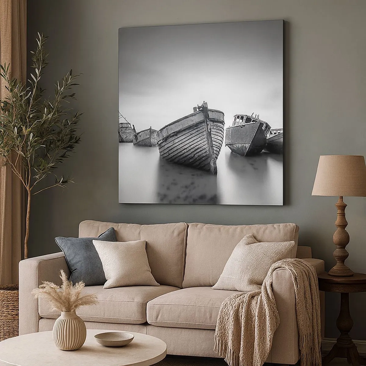 Canvastavla - Bild på duk - Bara minnen... - 30x30 cm