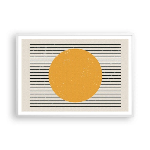 Affisch i vit ram - Enkelhetens kraft - 100x70 cm