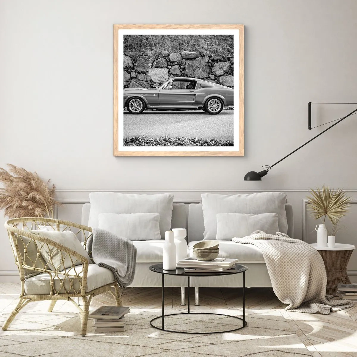 Affisch i ram av ljusek - Legend från 60-talet - 40x40 cm