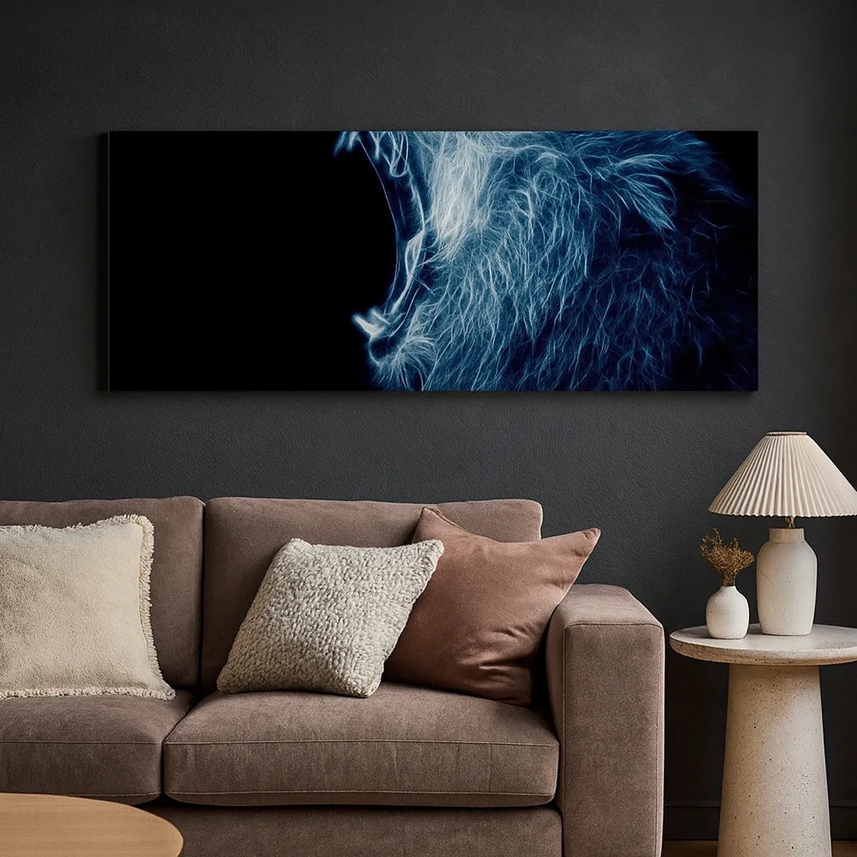 Canvastavla - Bild på duk - Kungens brinnande ilska - 30x30 cm