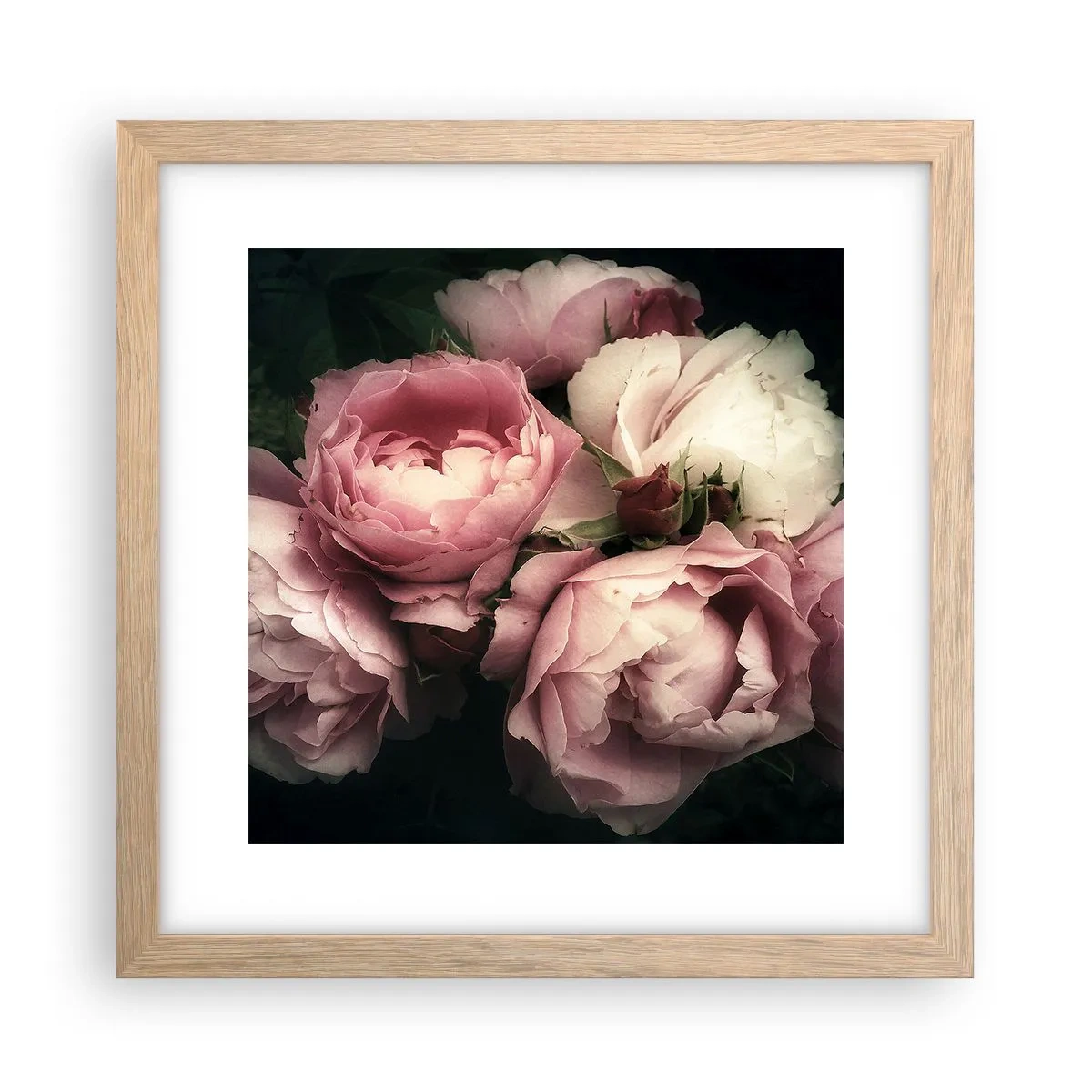 Affisch i ram av ljusek - Belle epoque charm - 30x30 cm