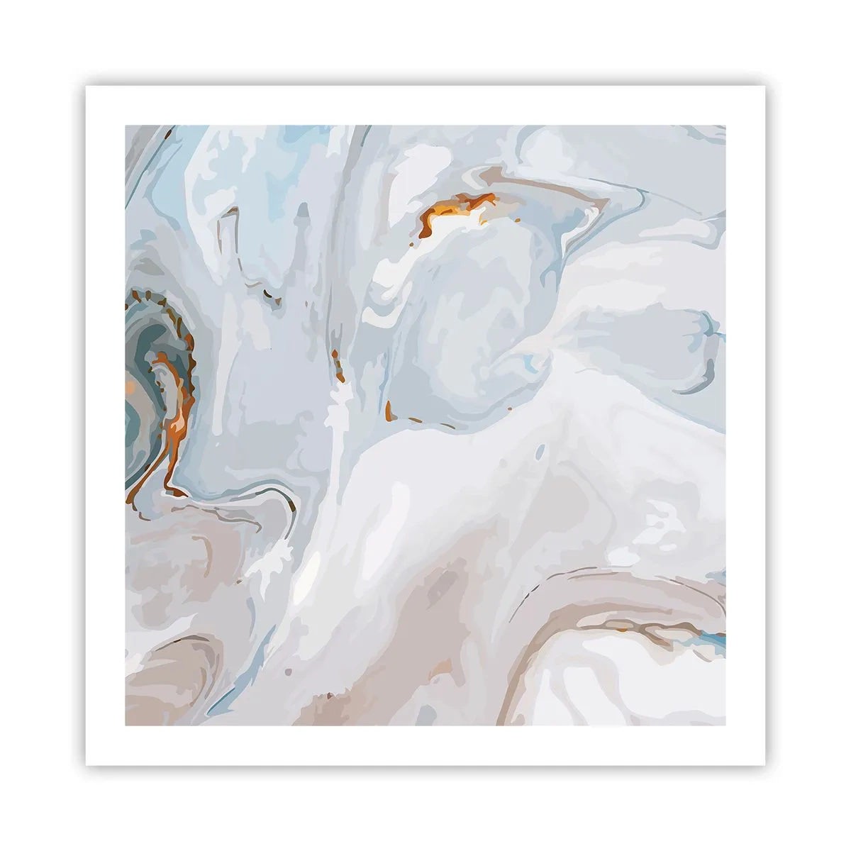 Affisch - Utbuktande vithet - 60x60 cm