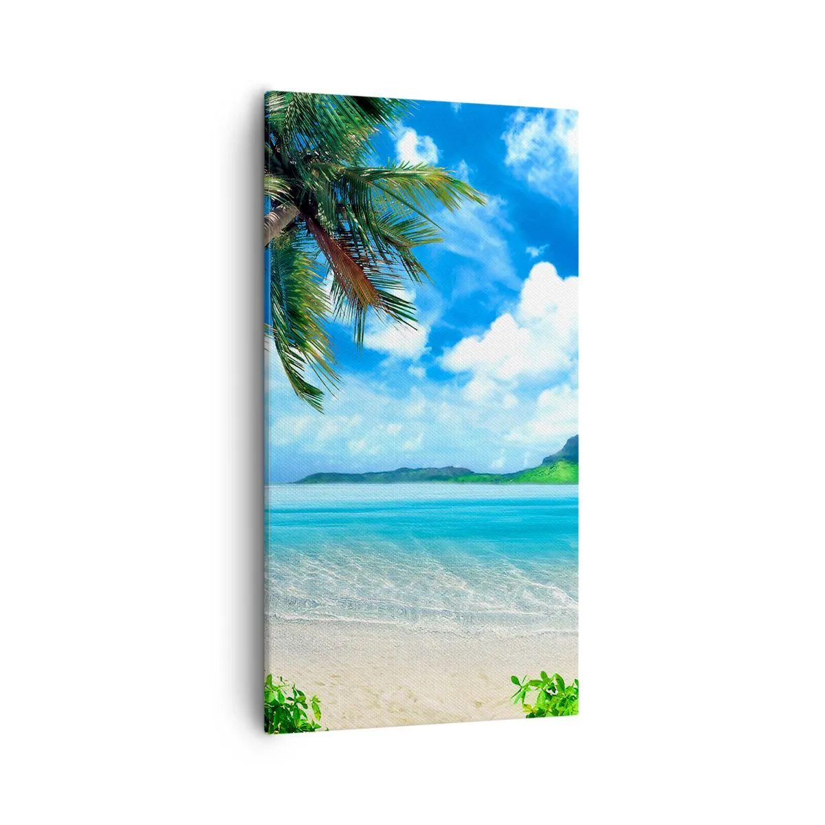 Canvastavla - Bild på duk - Tropikens azur - 55x100 cm
