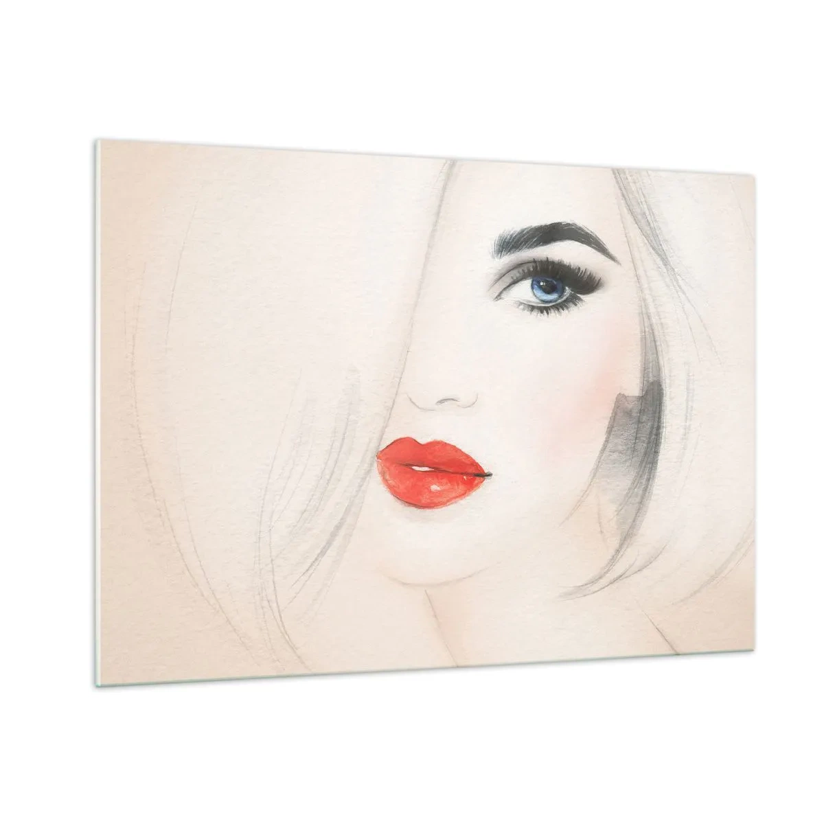 Glastavla - Bild på glas - Hypnotiserar och bedårar - 100x70 cm