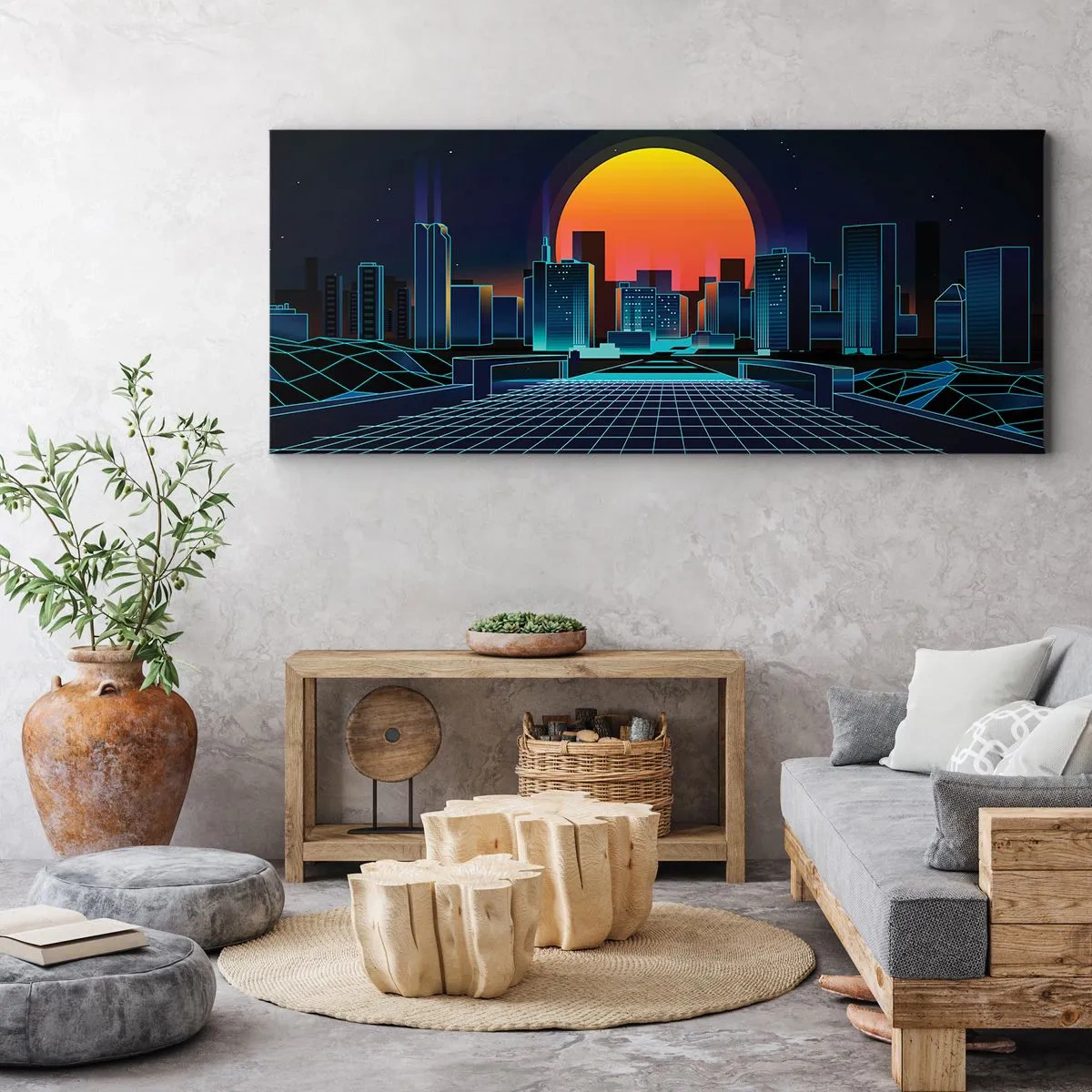 Canvastavla - Bild på duk - Vill du fortfarande till verkligheten? - 120x50 cm