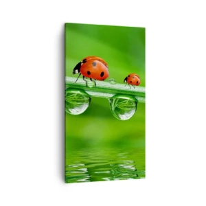 Canvastavla - Bild på duk - Hela sommaren på väg - 45x80 cm