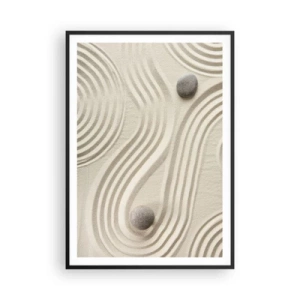 Affisch i svart ram - Värmens beröring - 70x100 cm