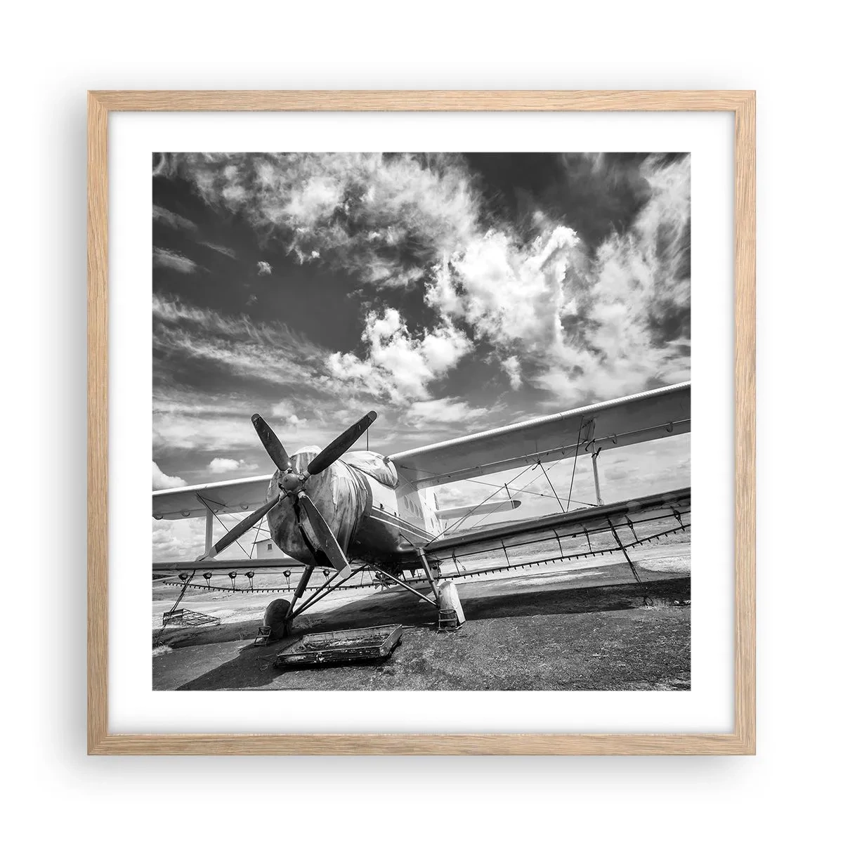 Affisch i ram av ljusek - Jag kan inte vänta! - 50x50 cm