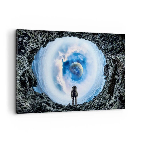 Canvastavla - Bild på duk - Det är inte långt kvar hem - 120x80 cm