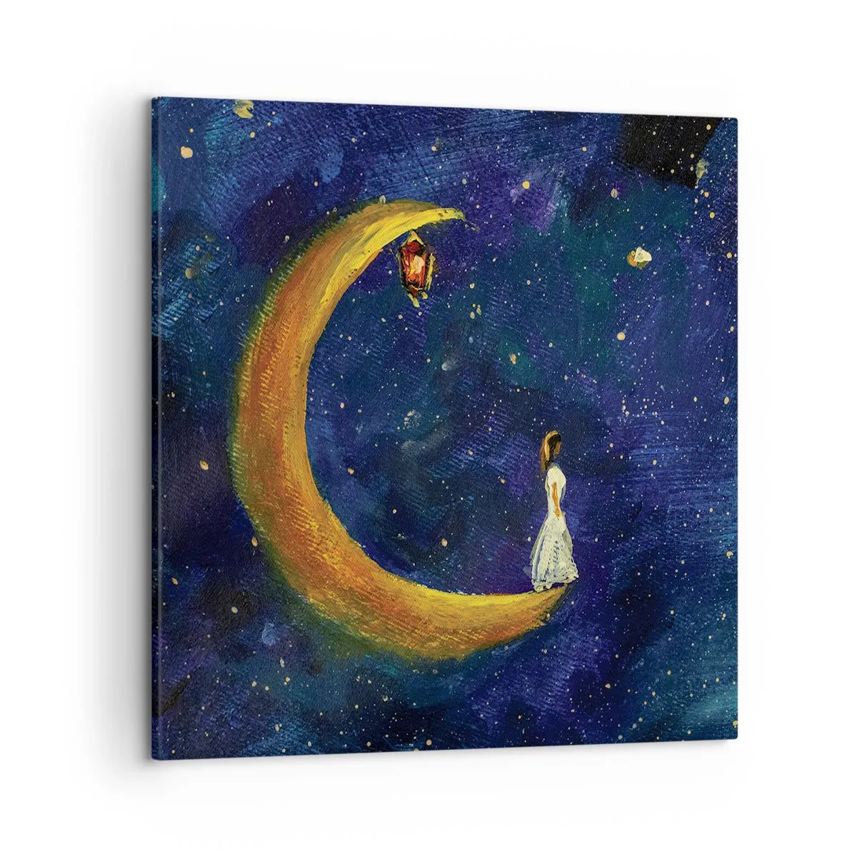 Canvastavla - Bild på duk - Världens skrik - 50x50 cm