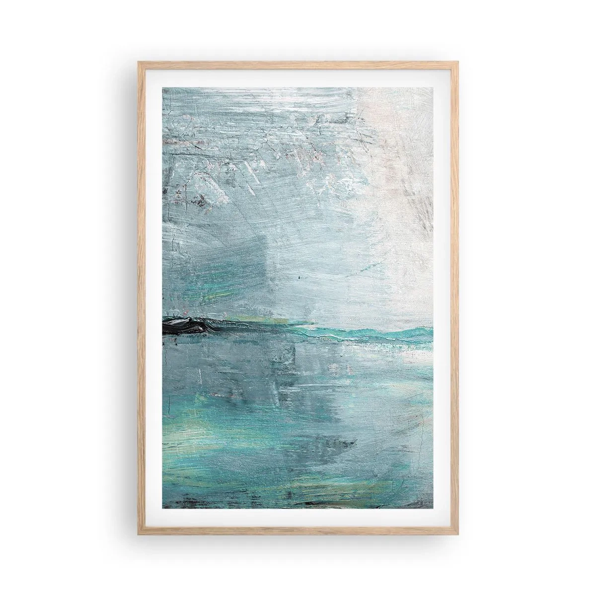 Affisch i ram av ljusek - Horisontellt i blått - 61x91 cm