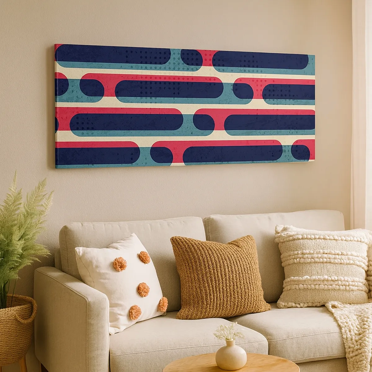 Canvastavla - Bild på duk - In och framåt - 30x30 cm