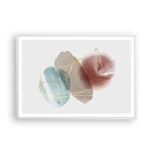 Affisch i vit ram - Rummets pärlor - 100x70 cm