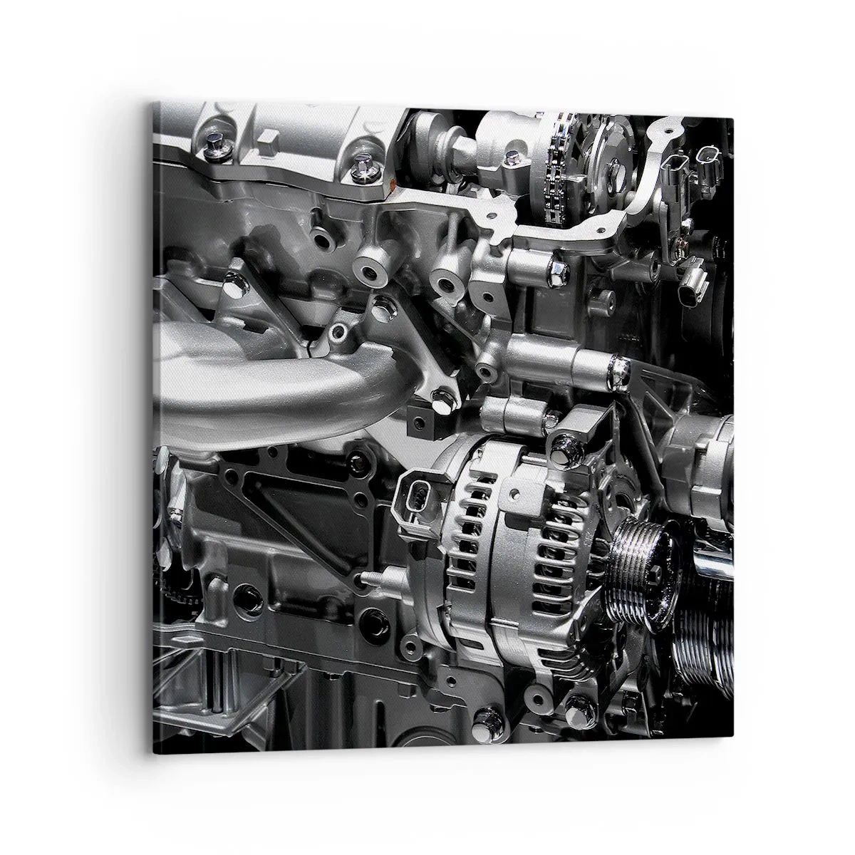 Canvastavla - Bild på duk - Stål, vacker, stark - 70x70 cm