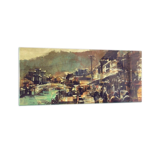 Glastavla - Bild på glas - Livet som gråskalans rikedom - 100x40 cm