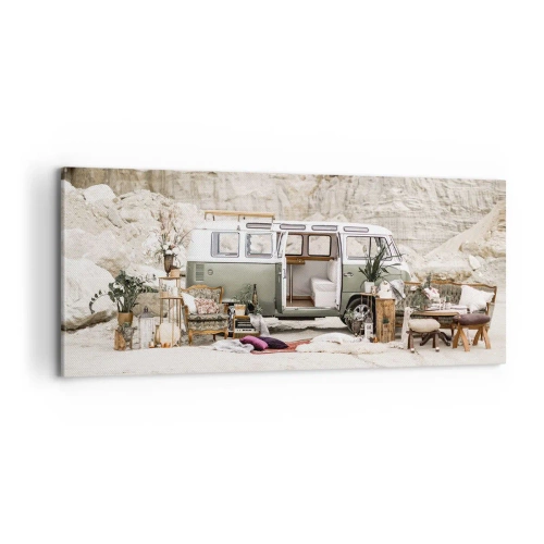 Canvastavla - Bild på duk - Dags att börja resan - 100x40 cm