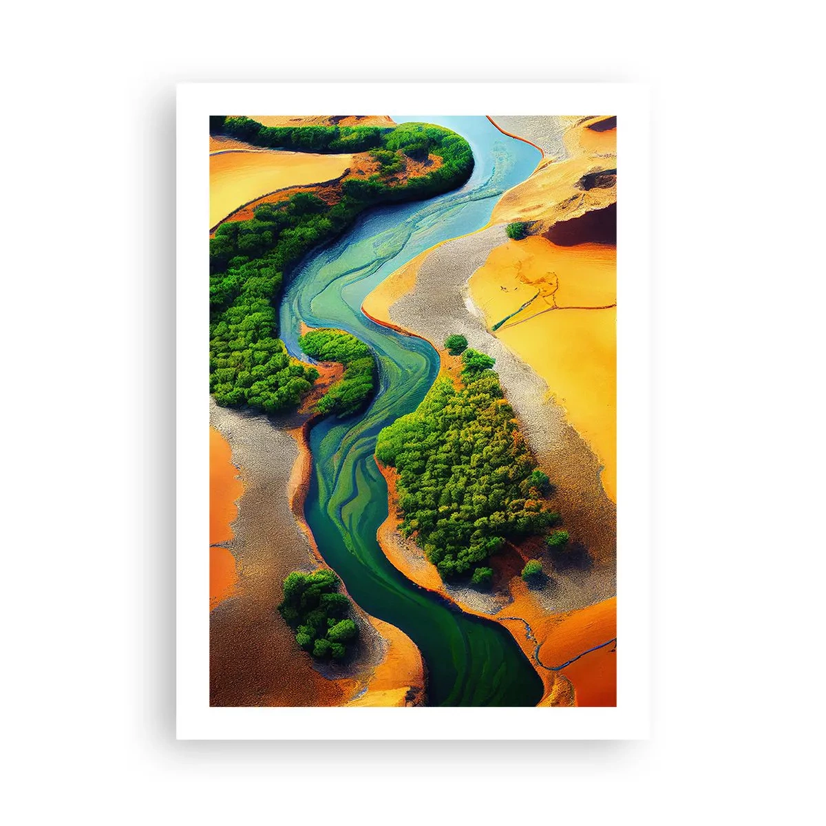 Affisch - Livgivande flod - 50x70 cm
