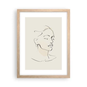 Affisch i ram av ljusek - Säkra drag - 30x40 cm