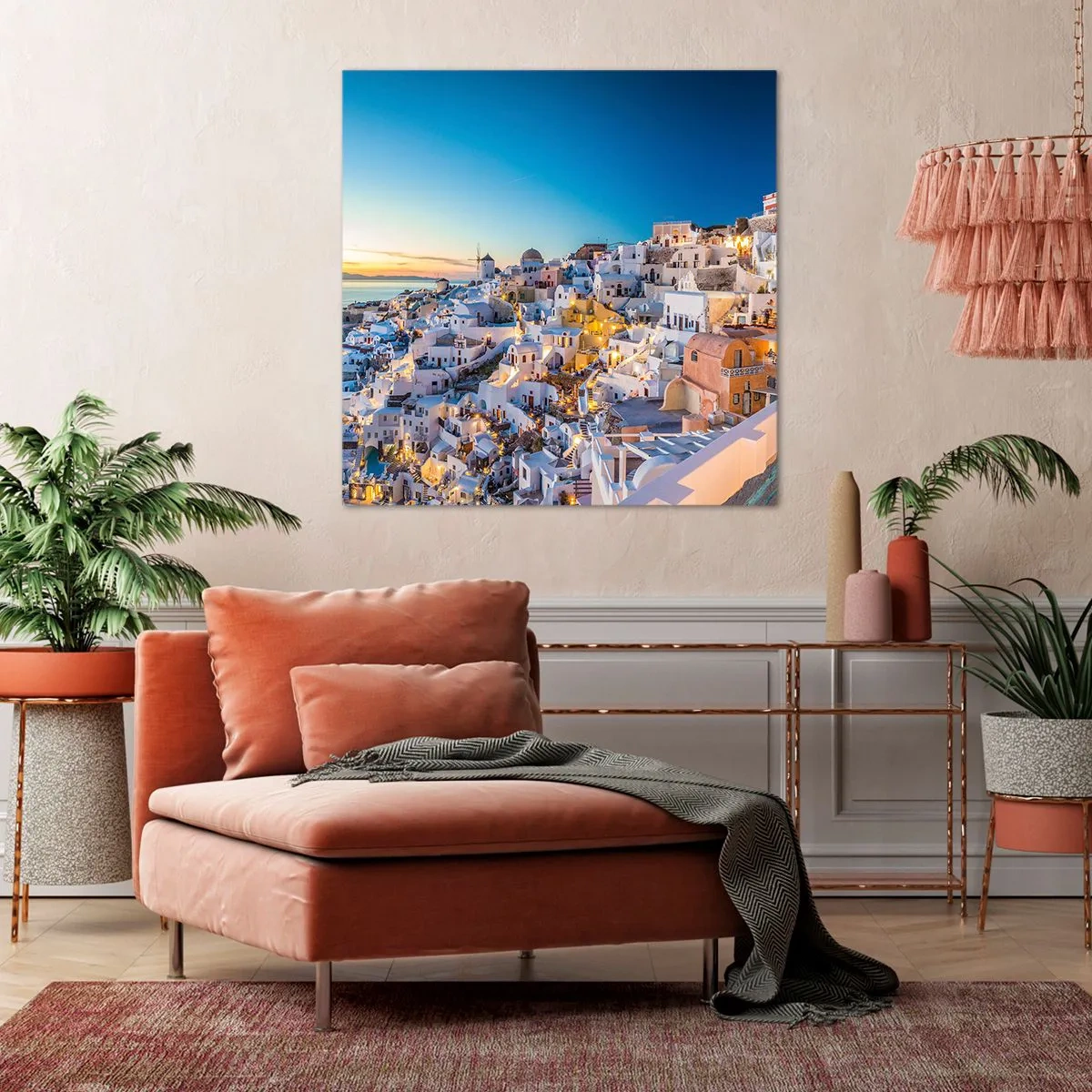 Canvastavla - Bild på duk - Grekhetens essäns - 40x40 cm