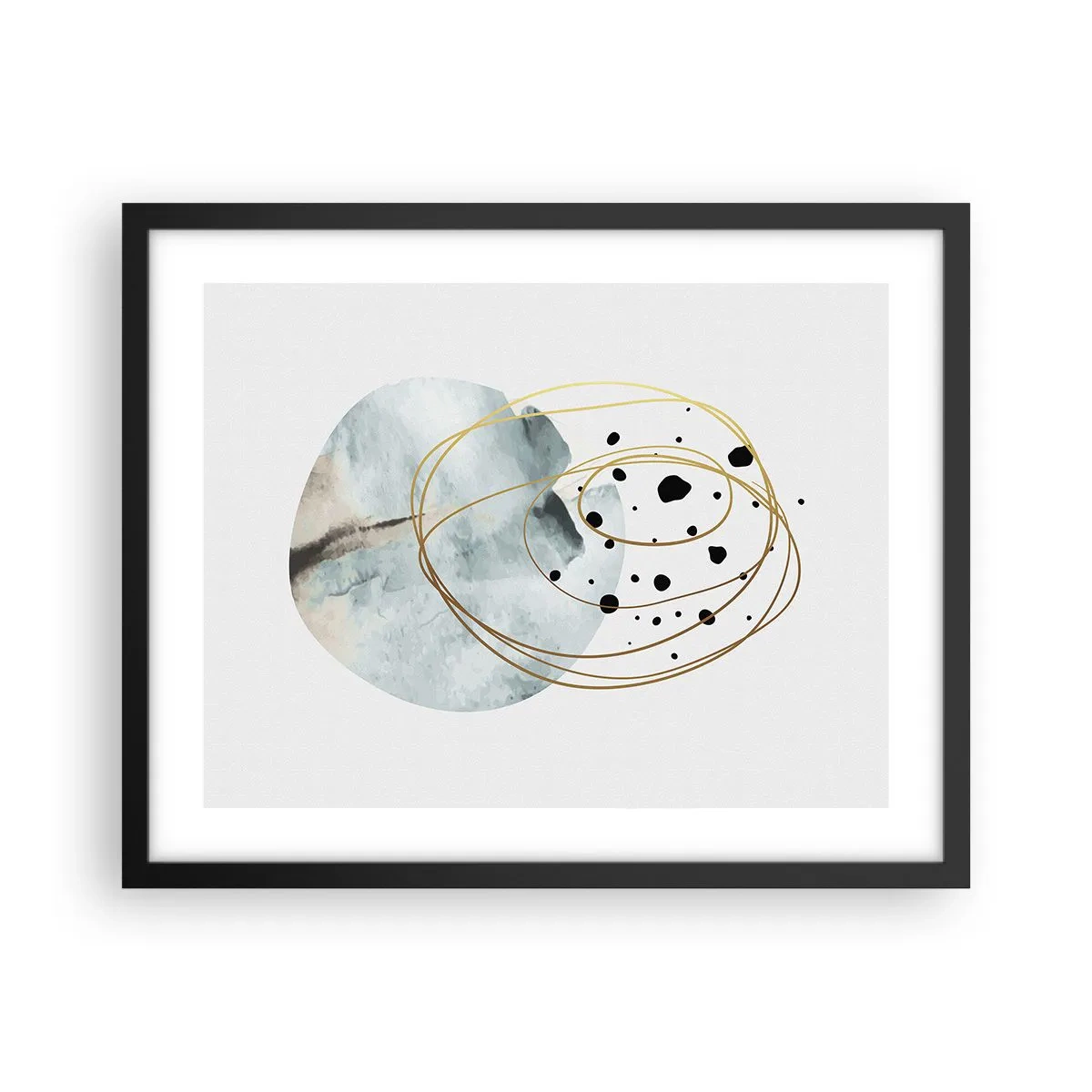 Affisch i svart ram - I rummets famn - 50x40 cm