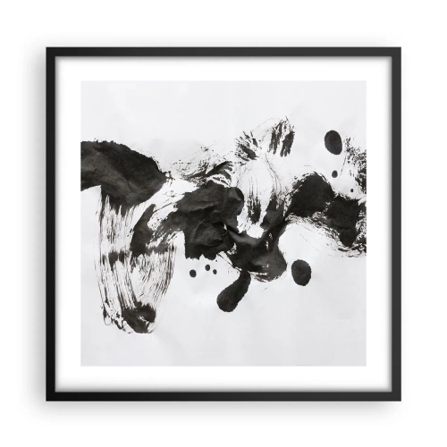 Affisch i svart ram - En metod i galenskap? - 50x50 cm