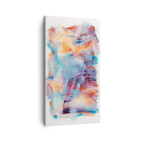 Canvastavla - Bild på duk - Färgglad röra - 45x80 cm