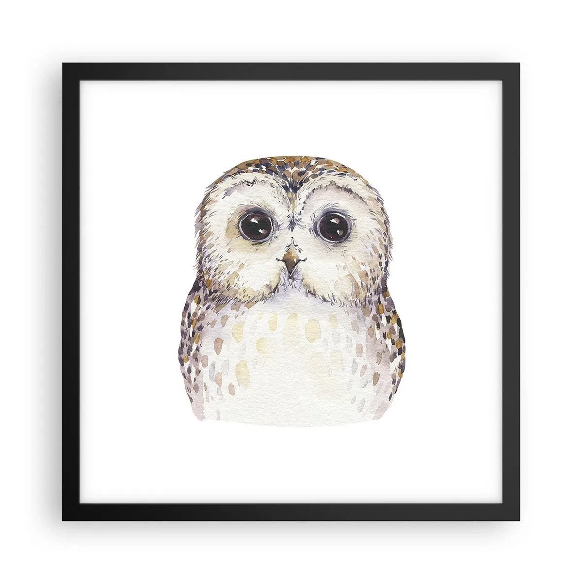 Affisch i svart ram - Titta i mina ögon - 40x40 cm