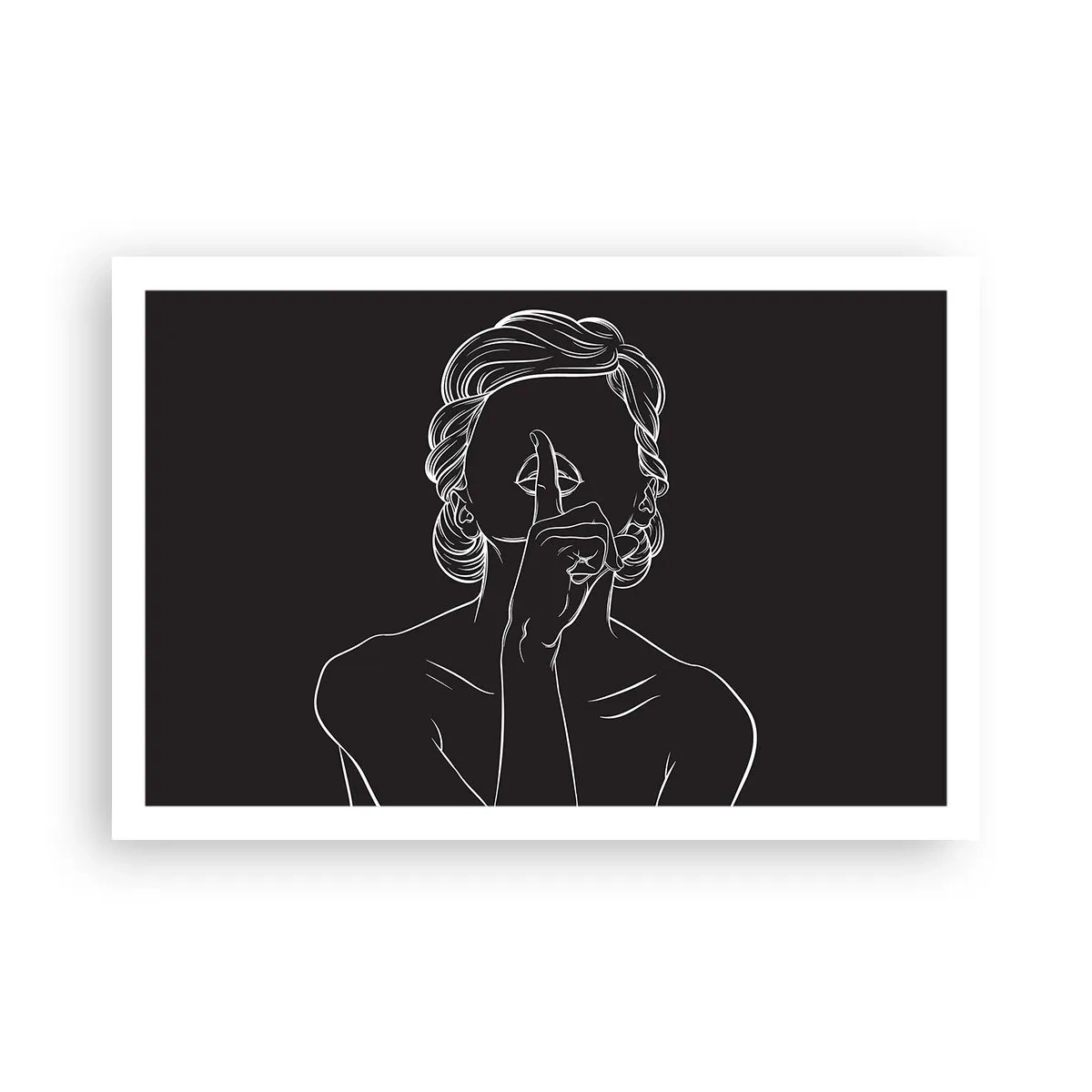 Affisch - Skönhet blommar i tystnad - 91x61 cm