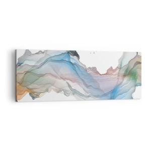 Canvastavla - Bild på duk - Mot kristallfjäll - 140x50 cm