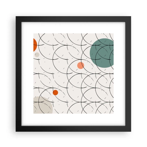 Affisch i svart ram - I popkonstens anda - 30x30 cm