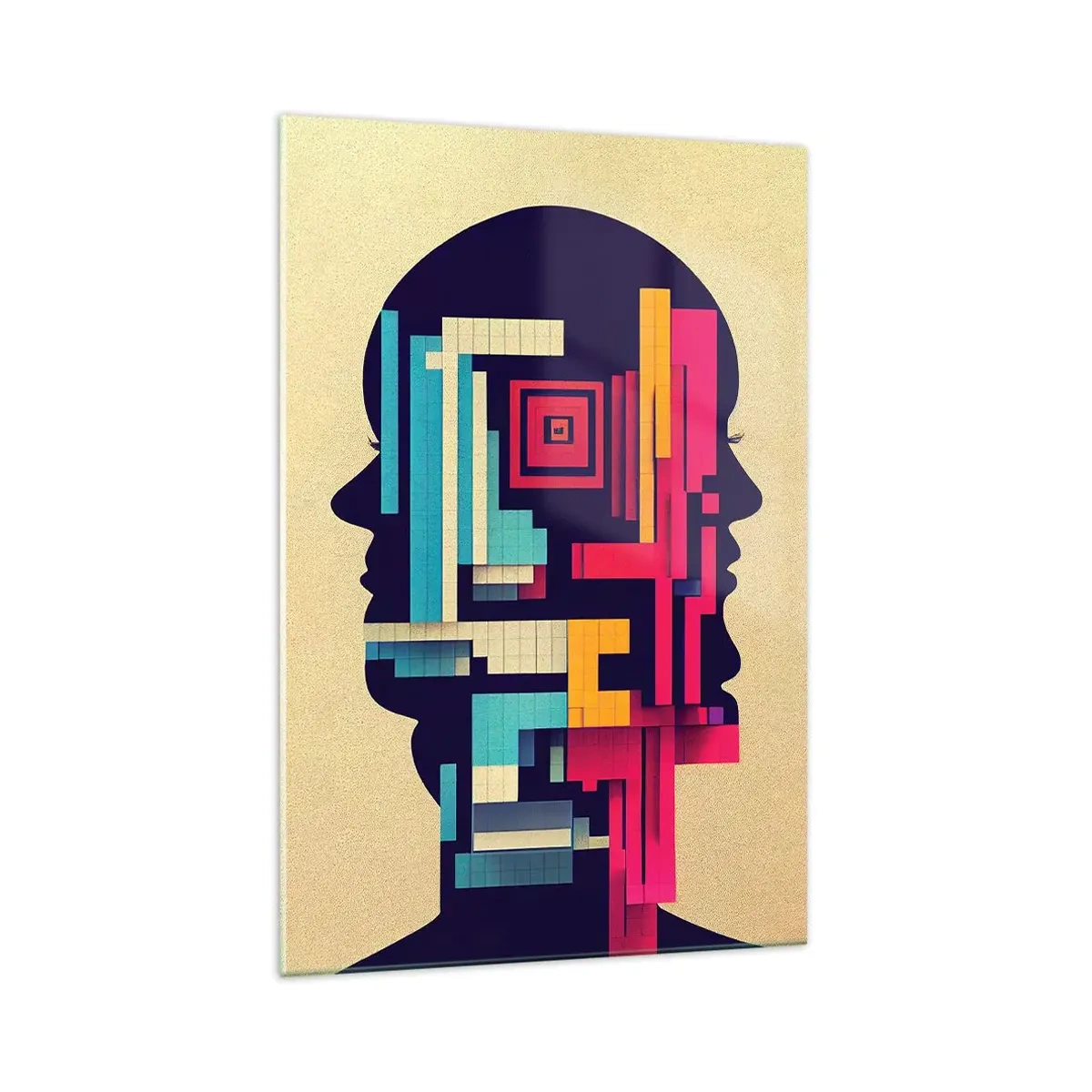 Glastavla - Bild på glas - Nya band - 70x100 cm