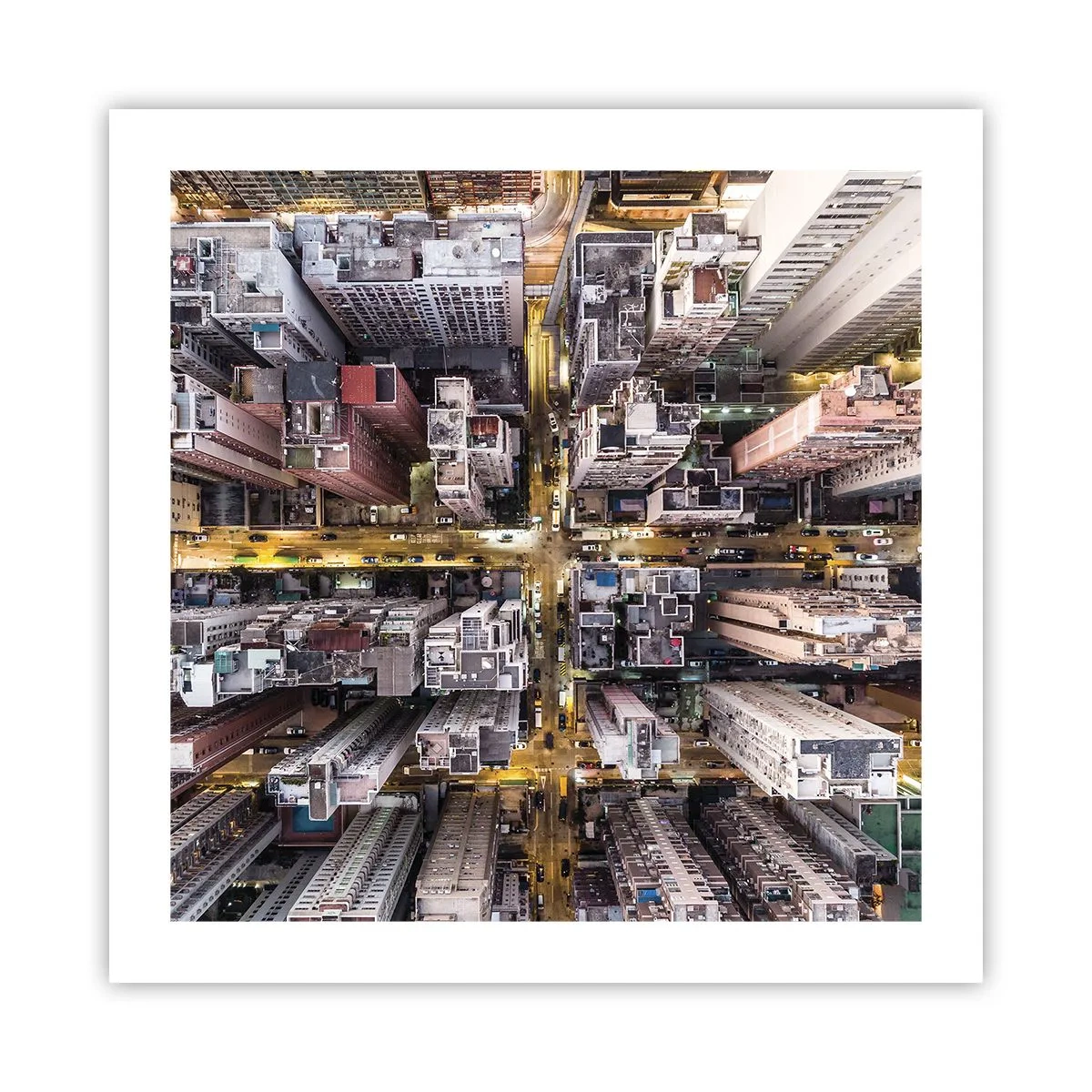 Affisch - Hälsningar från Hongkong - 50x50 cm