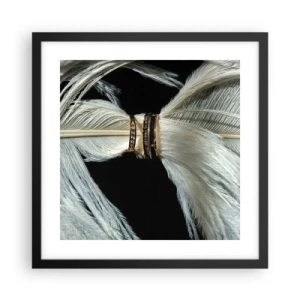 Affisch i svart ram - ...och jag lämnar inte dig… - 40x40 cm