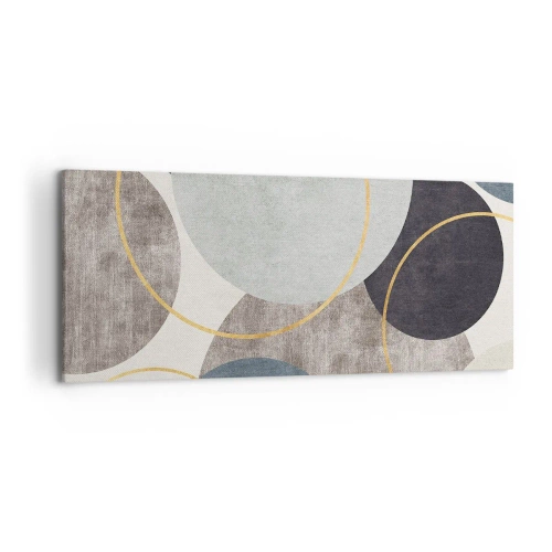 Canvastavla - Bild på duk - Cirkel efter cirkel - 120x50 cm