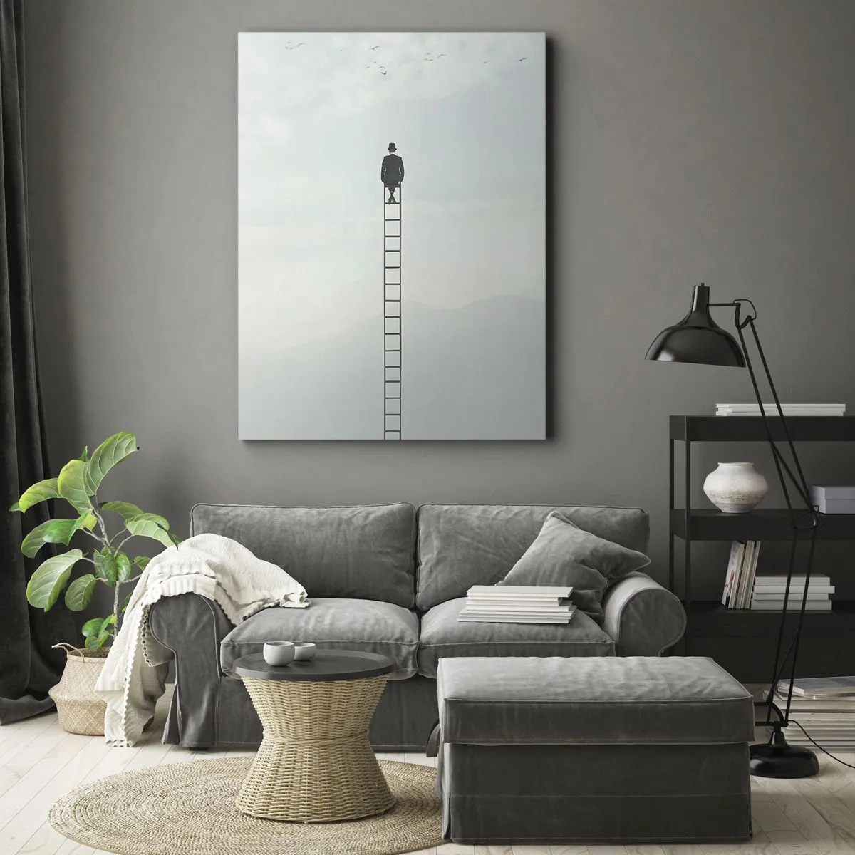 Canvastavla - Bild på duk - Var över det - 50x70 cm