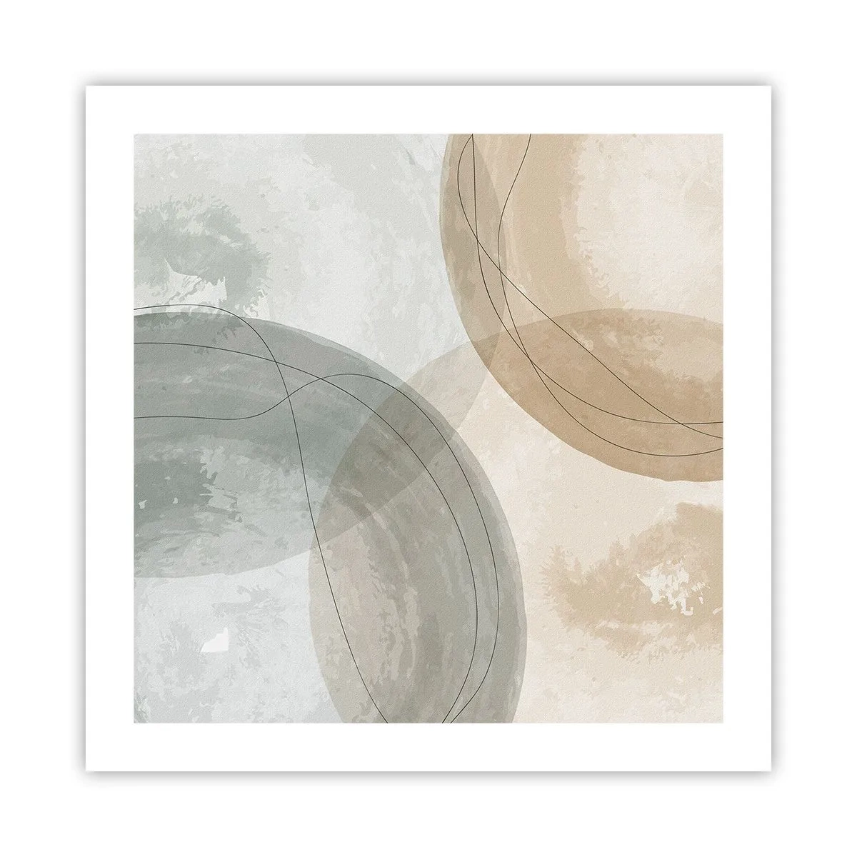 Affisch - Världars samspel - 50x50 cm